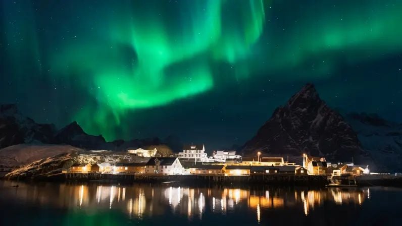 Northern Lights over Lofoten, Norway