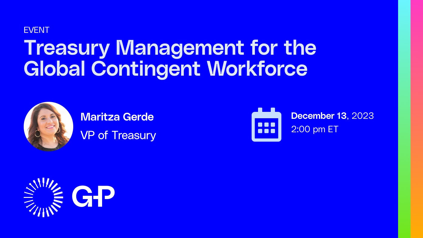 Treasury Management for the Global Contingent Workforce